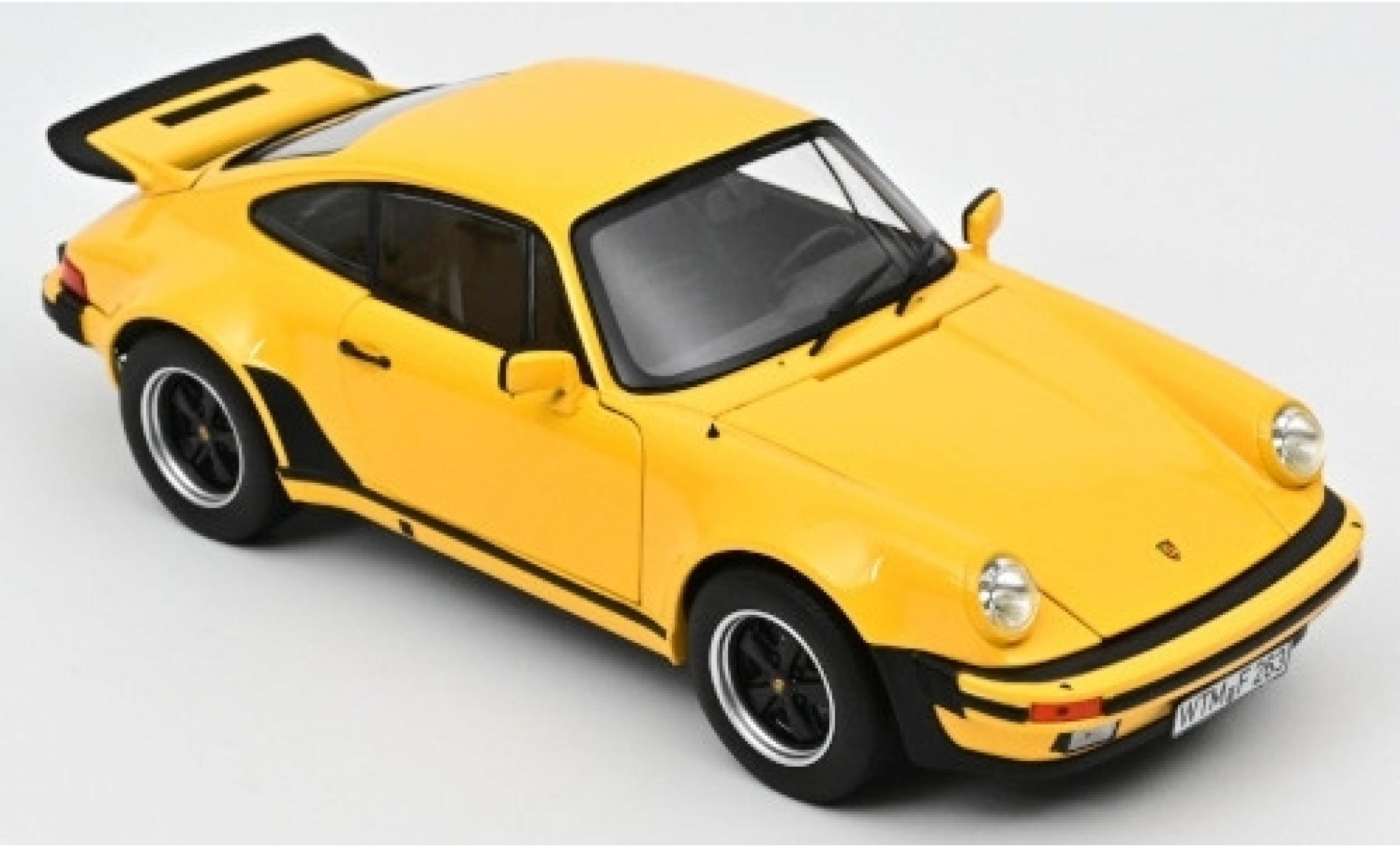 Porsche 930 Turbo 1/18 Norev 911 Turbo 3.0 giallo 1976 modellino in miniatura
