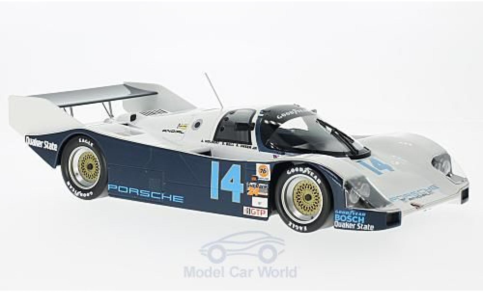 Porsche 962 1986 1/18 Norev C No.14 Löwenbräu Holbert Racing 24h Daytona 1986 mit Decals A.Holbert/D.Bell/A.Unser Jr. modellino in miniatura
