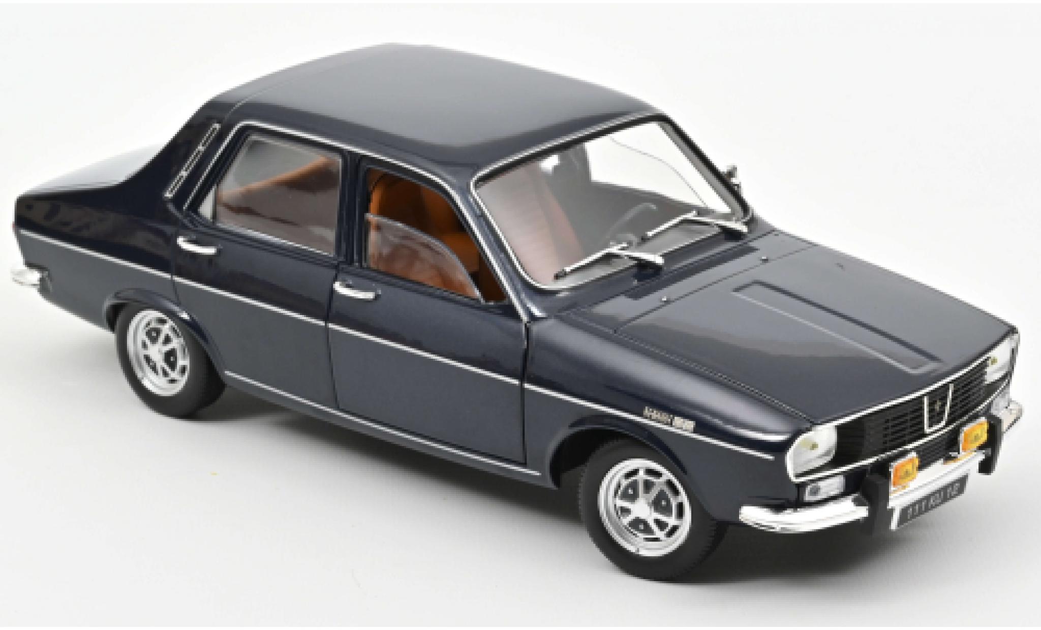 Renault 12 1/18 Norev TS metallico blu 1973 modellino in miniatura