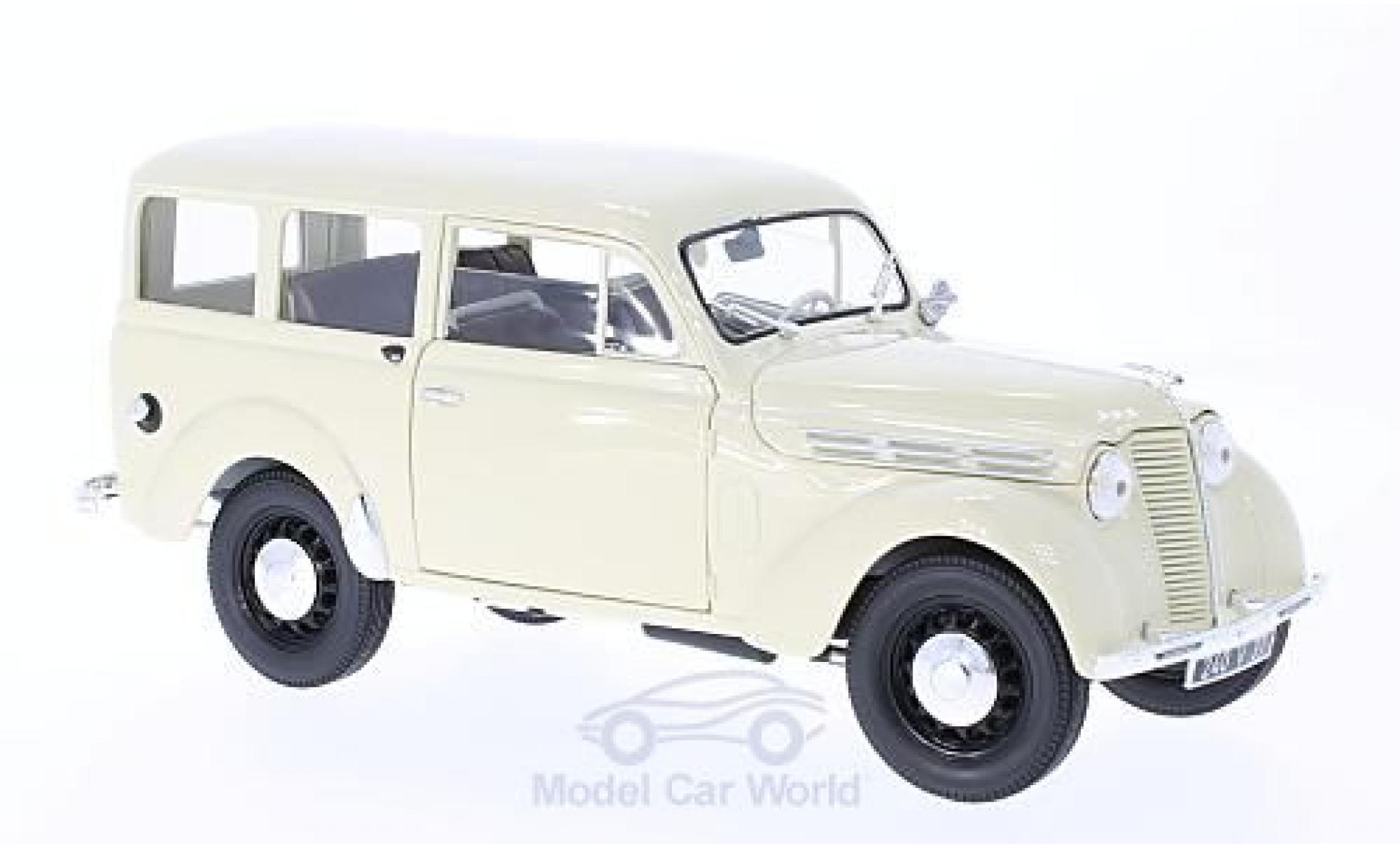 Renault 30 1/18 Norev 0 kg Juvaquatre beige 1951 ohne Vitrine modellino in miniatura