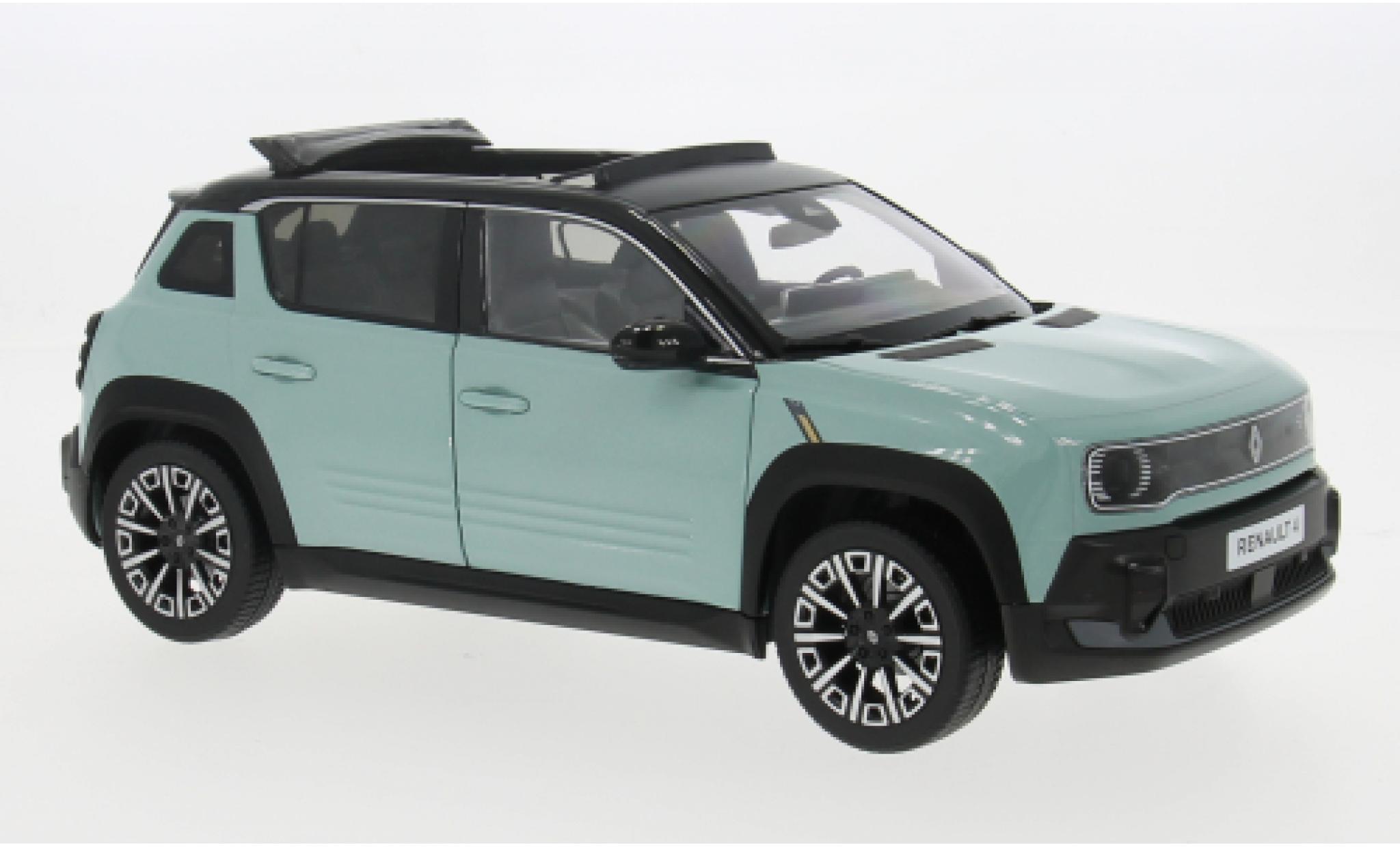 Renault 4 1/18 Norev E-Tech türkis 2025 1:18 modellino in miniatura