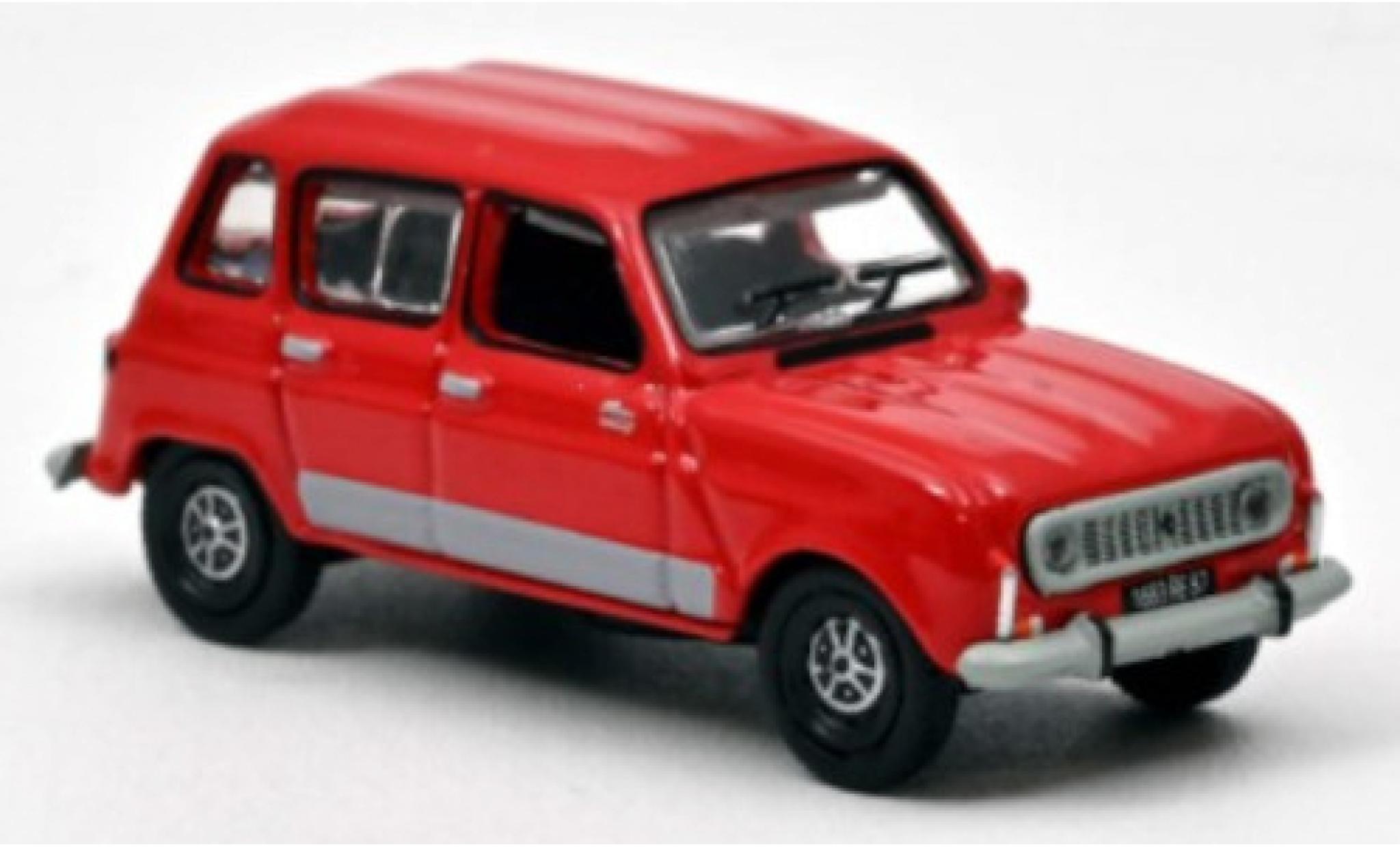 Renault 4 1/87 Norev GTL rosso 1987 modellino in miniatura