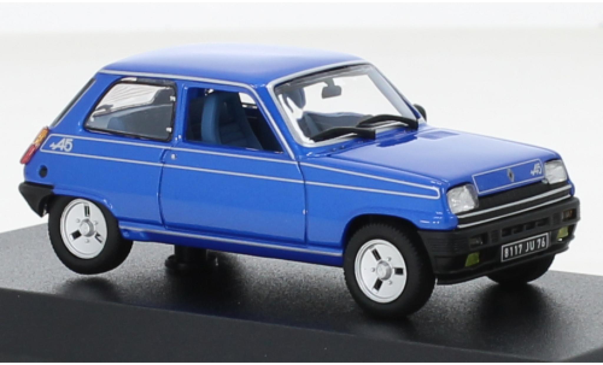 Renault 5 1/43 Norev Alpine metallise blau 1977 1:43 modellino in miniatura