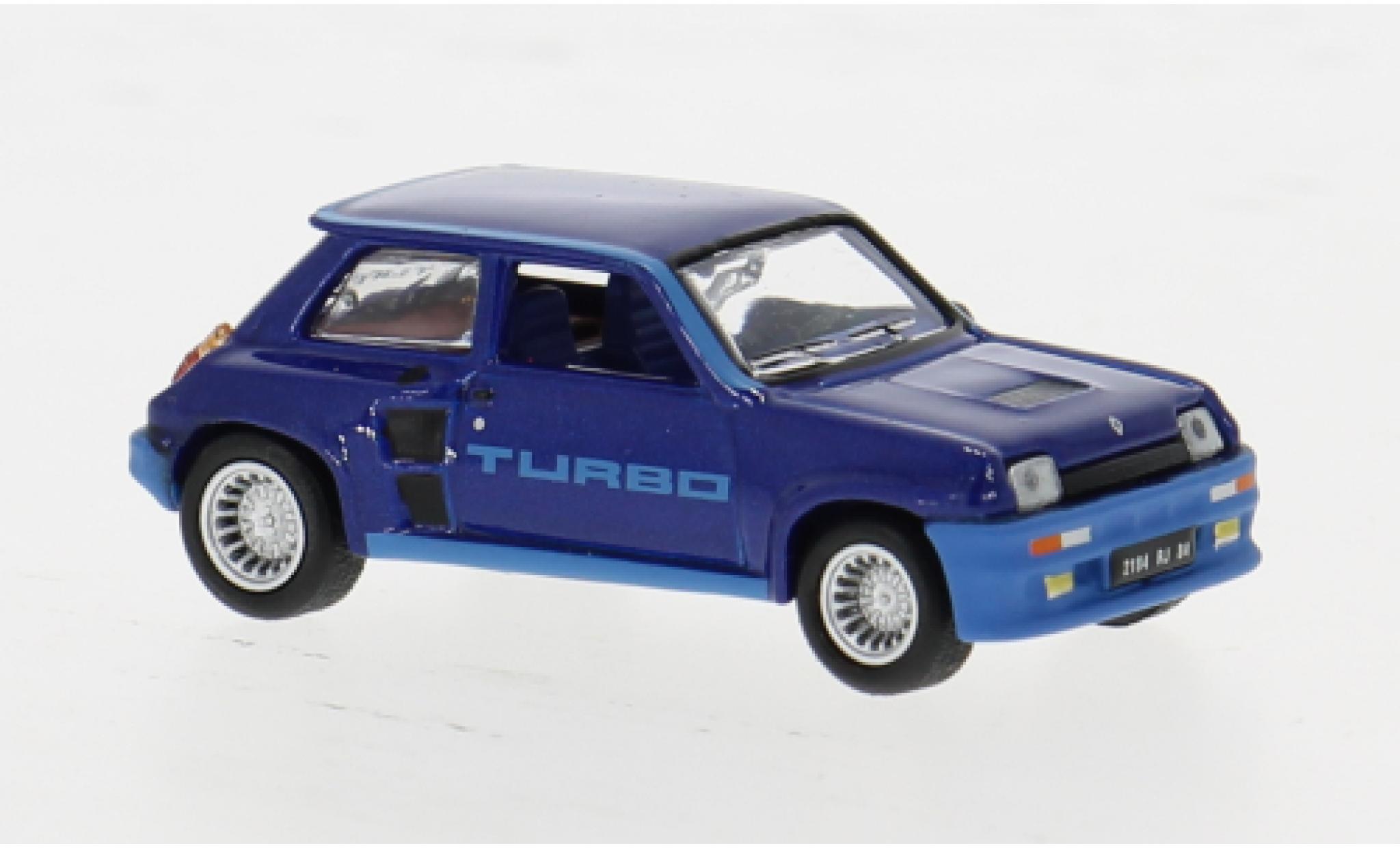 Renault 5 1/87 Norev Turbo metallise blau 1980 1:87 modellino in miniatura