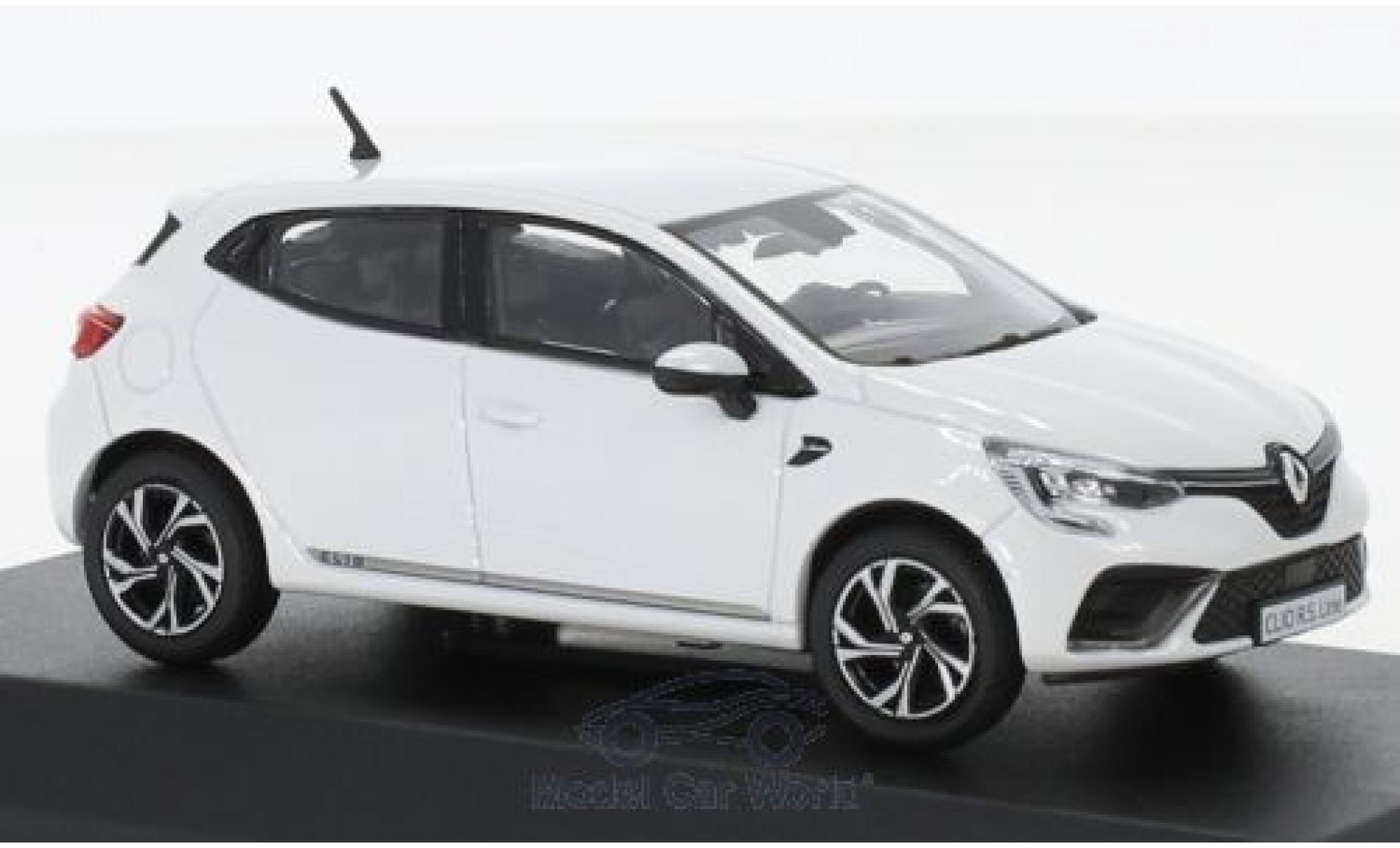 Renault Clio 1/43 Norev R.S. Line metallico bianco 2019 modellino in miniatura