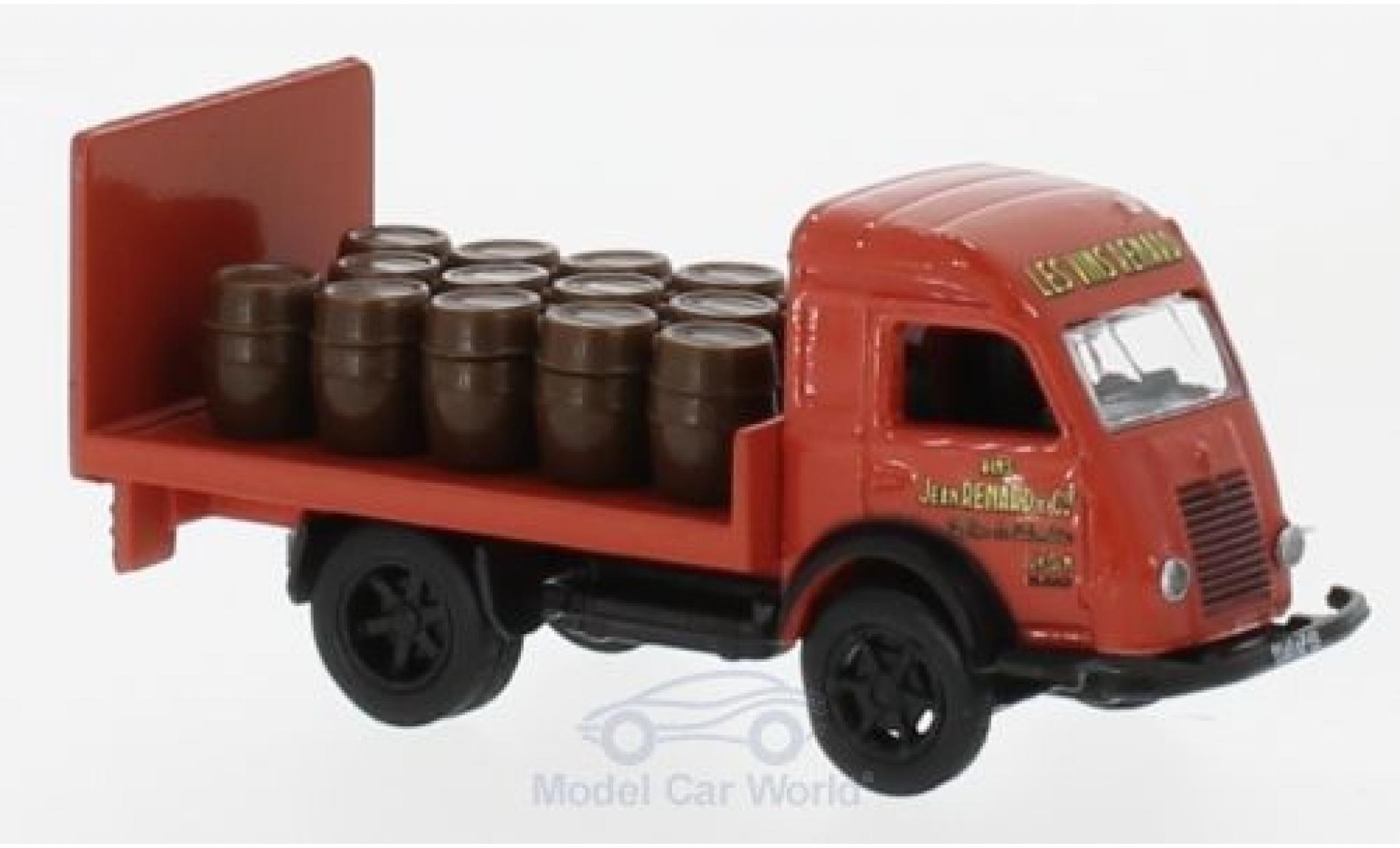 Renault Galion 1/87 Norev Brasseur rosso 1963 mit Ladegut Fässer modellino in miniatura