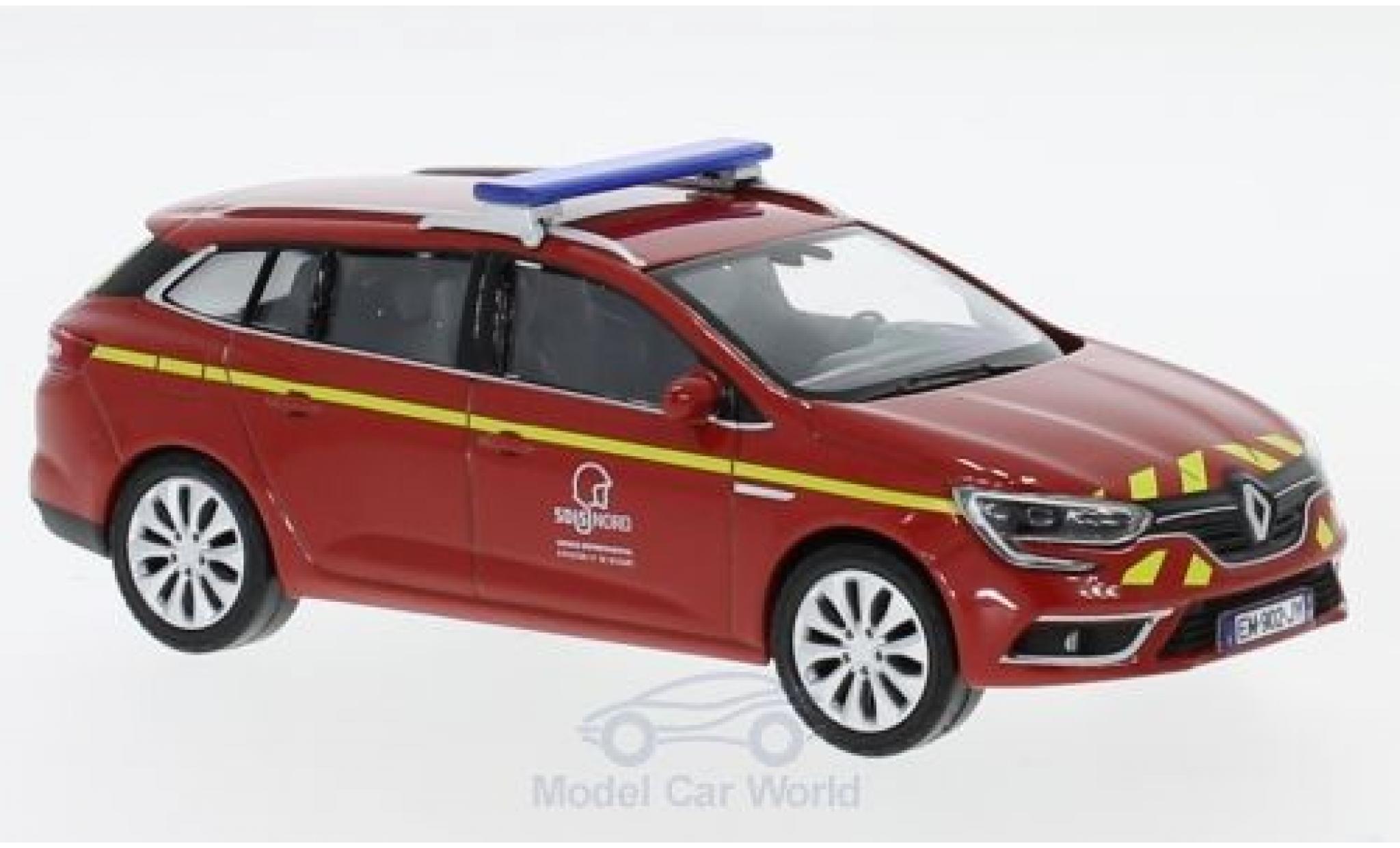 Renault Megane RS 1/43 Norev Estate Pompiers (F) 2016 modellino in miniatura