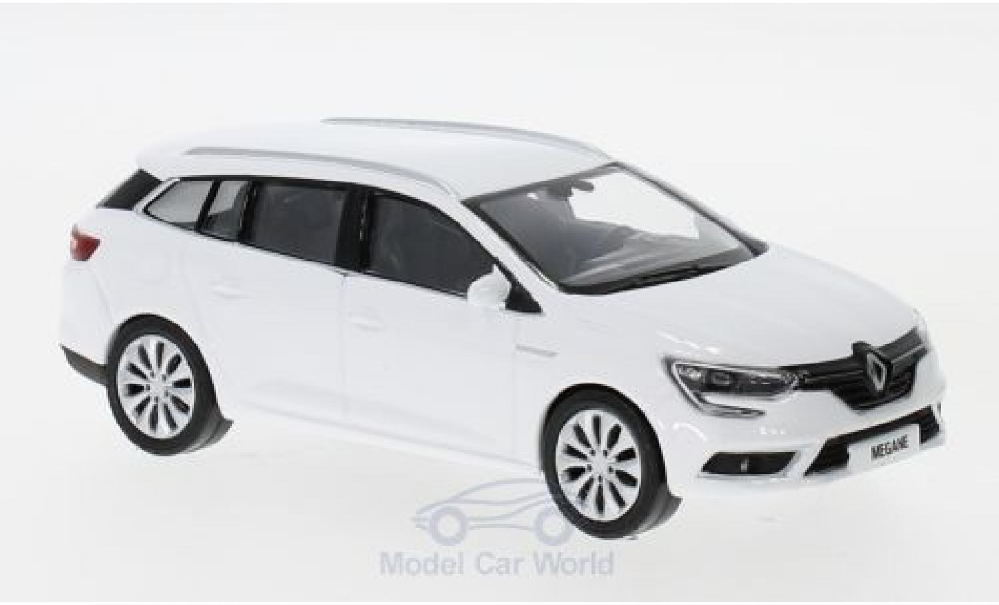 Renault Megane 1/43 Norev Estate bianco 2016 modellino in miniatura