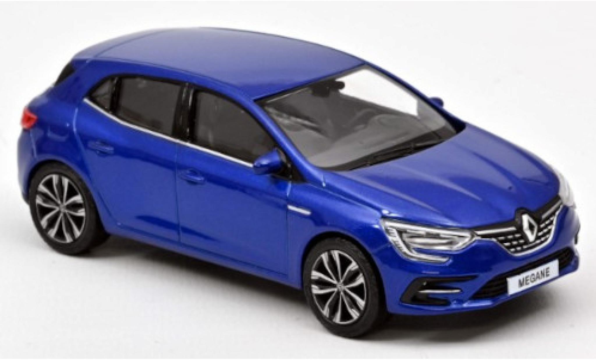 Renault Megane 1/43 Norev metallico blu 2020 modellino in miniatura