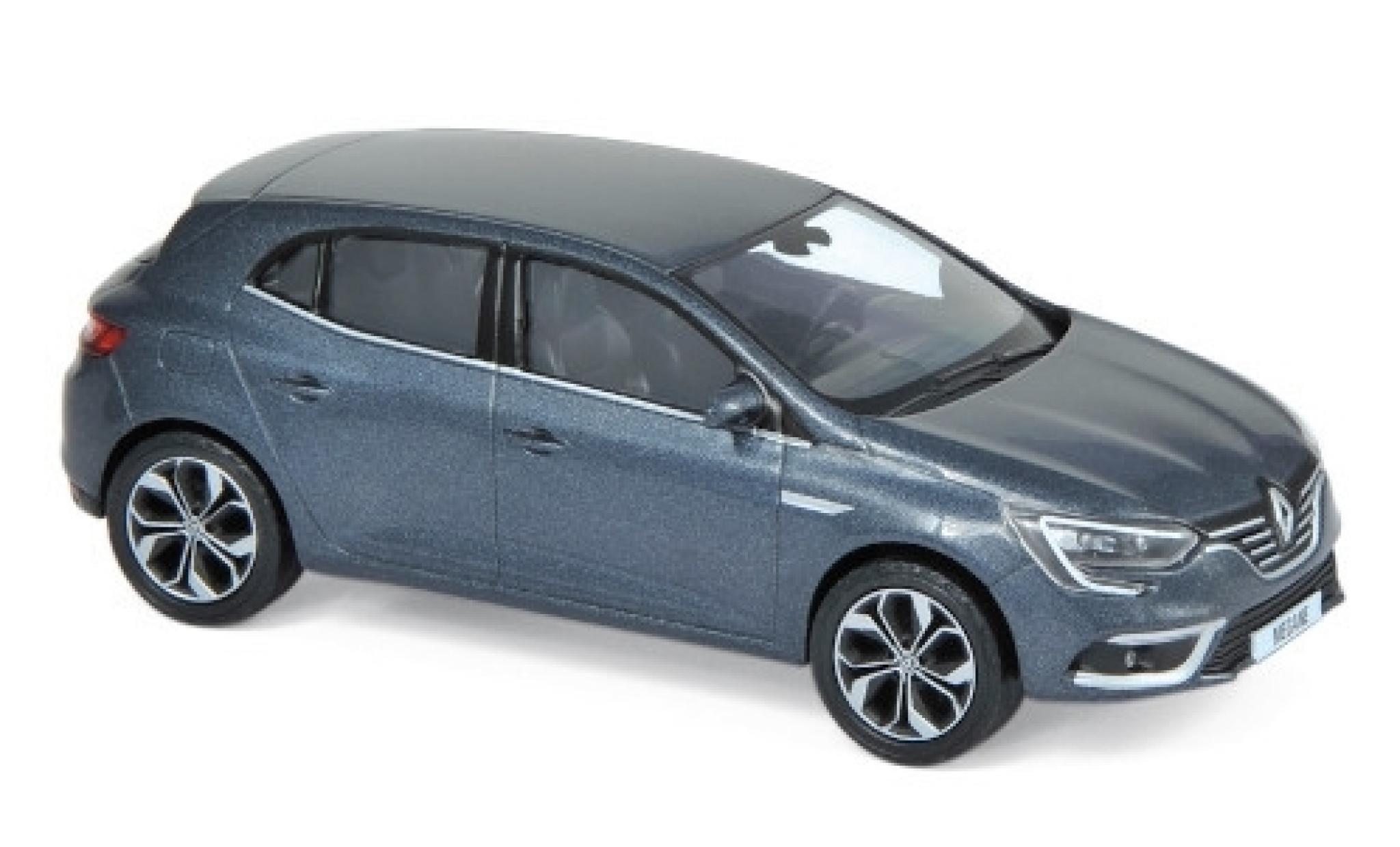 Renault Megane 1/43 Norev metallico grigio 2016 modellino in miniatura