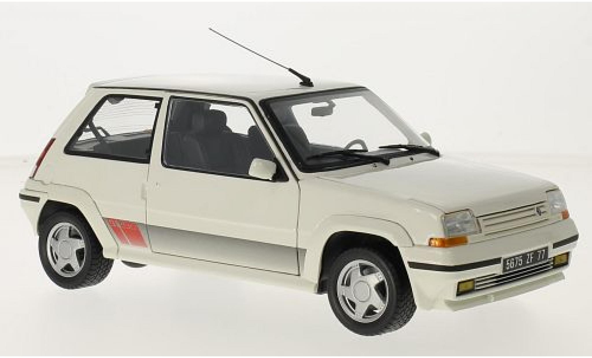 Renault 5 GT Turbo 1/18 Norev Supercinq GT Turbo Phase II weiss 1989 1:18 modellino in miniatura