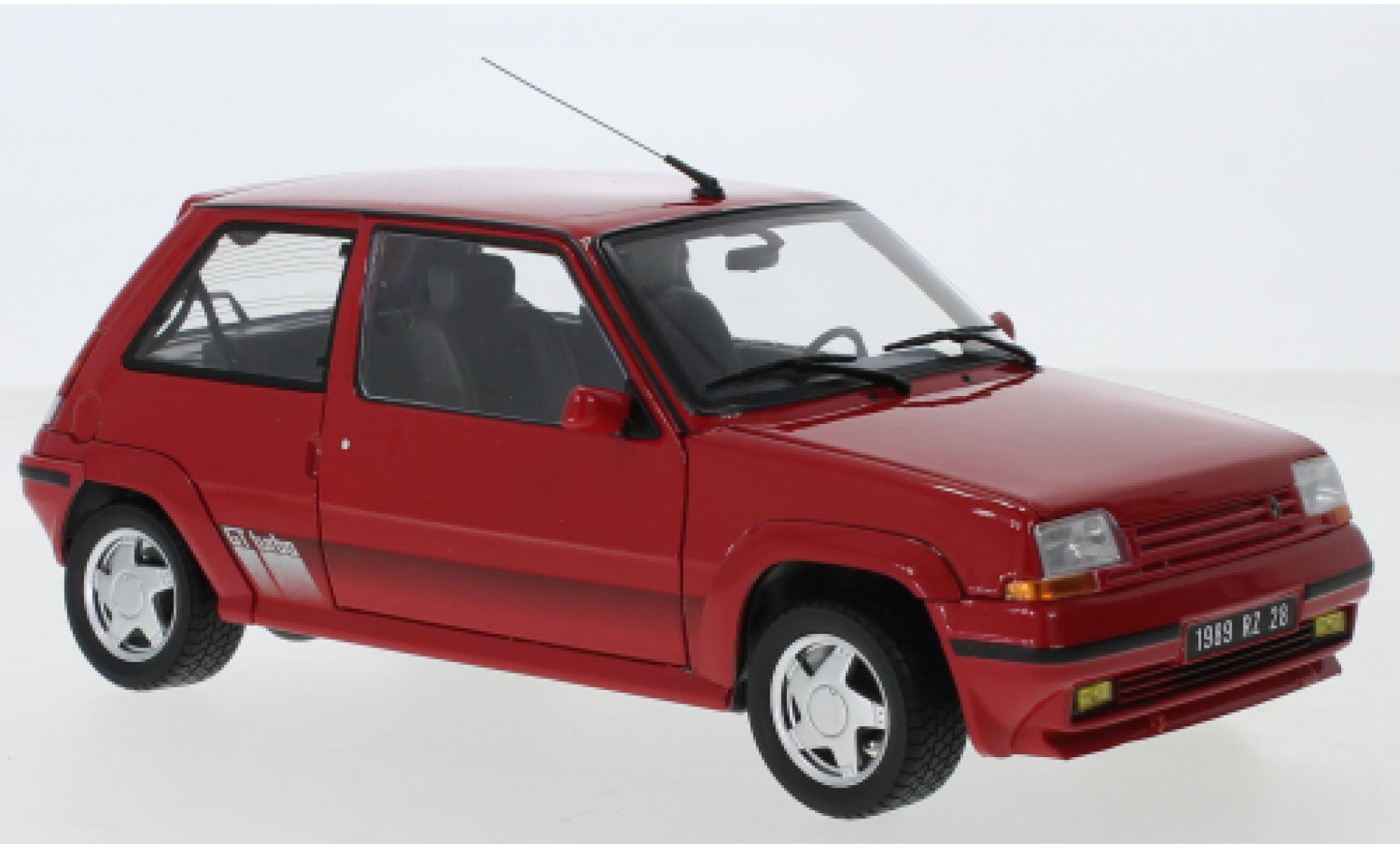 Renault 5 GT Turbo 1/18 Norev Supercinq GT Turbo rosso 1989 modellino in miniatura