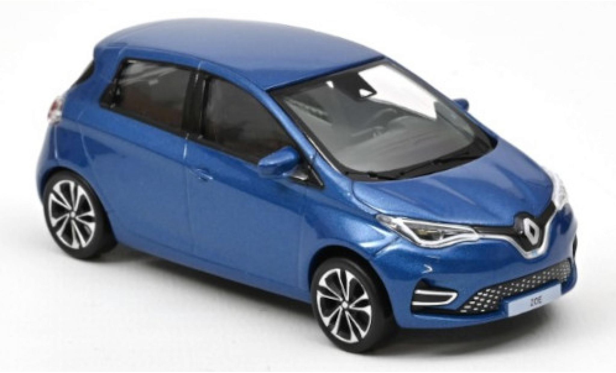 Renault Zoe 1/43 Norev metallico blu 2020 modellino in miniatura