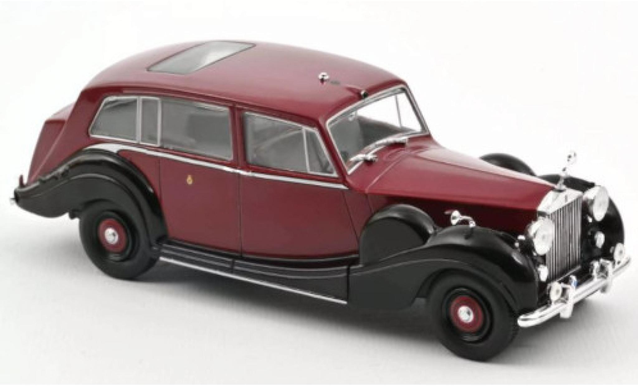 Rolls Royce Phantom 1/43 Norev IV rosso/nero RHD 1952 modellino in miniatura