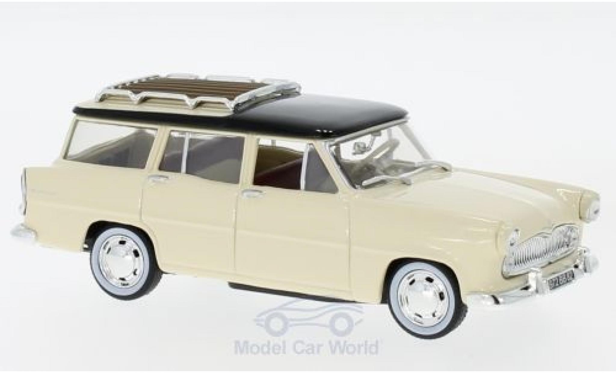 Simca Vedette 1/43 Norev Marly beige/nero 1957 modellino in miniatura