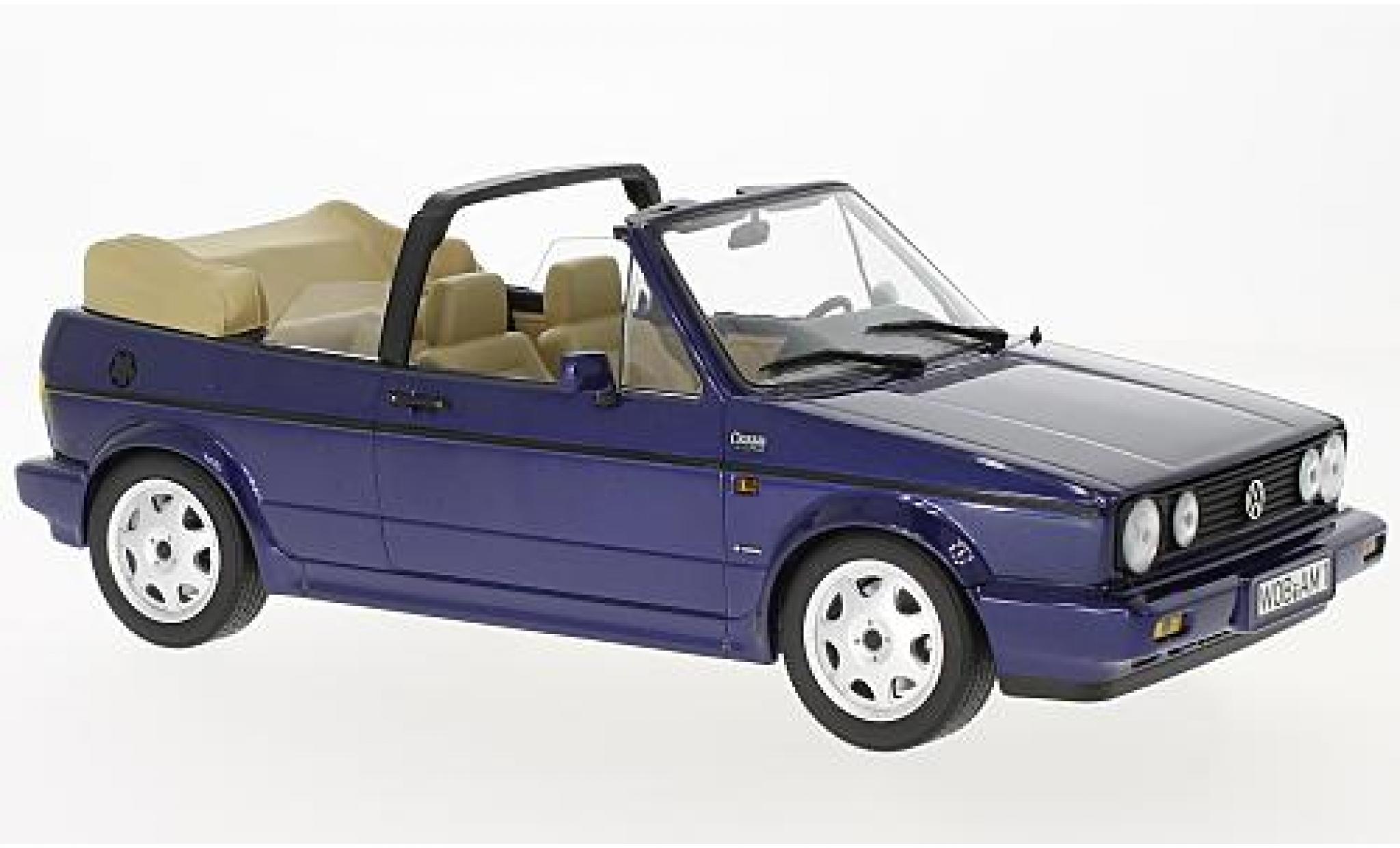Volkswagen Golf 1/18 Norev I Cabriolet Classic Line metallico blu 1992 modellino in miniatura