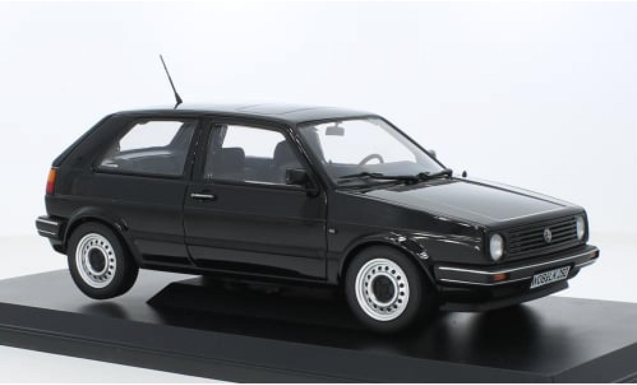 Volkswagen Golf 1/18 Norev II CL schwarz 1987 1:18 modellino in miniatura