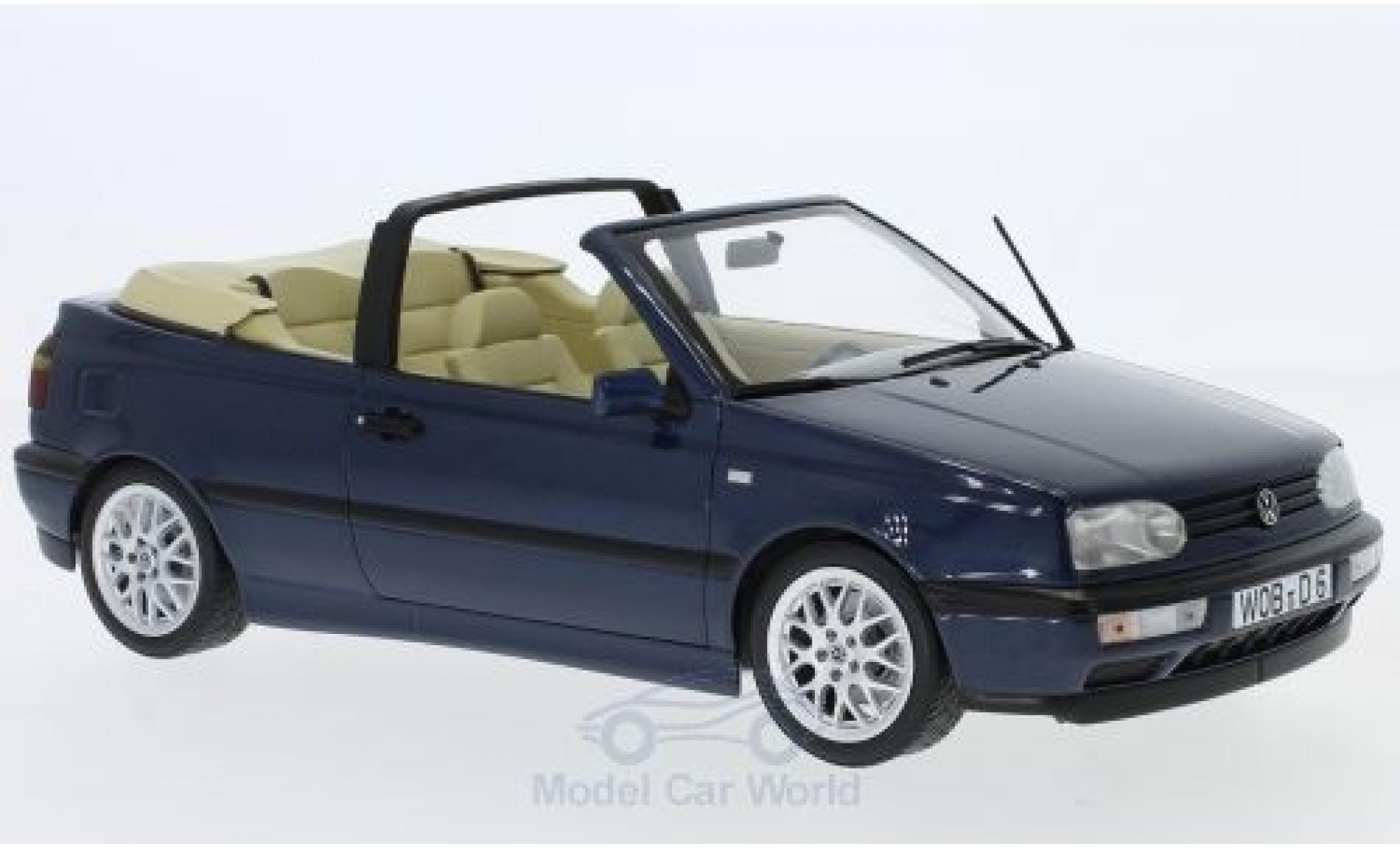 Volkswagen Golf V 1/18 Norev III Cabriolet metallico blu 1995 modellino in miniatura