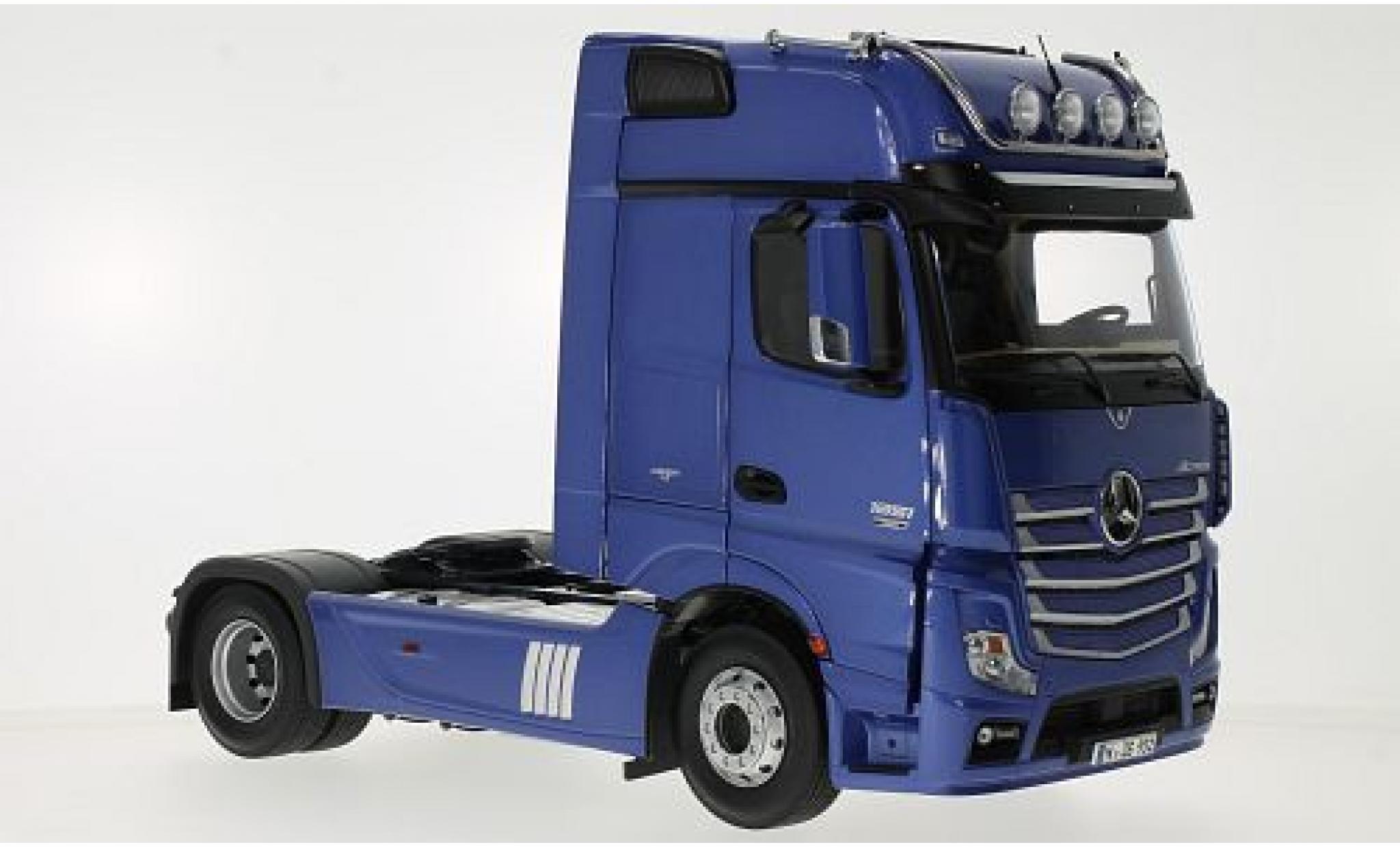 Mercedes Actros 1/18 NZG 2 GigaSpace 4x2 FH25 metallico blu modellino in miniatura