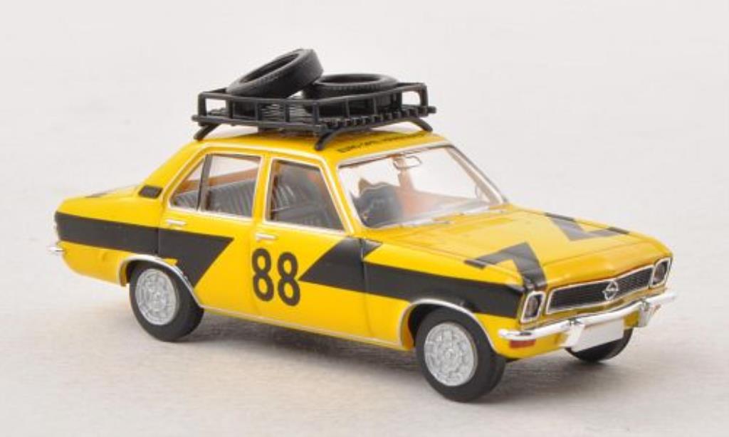 Opel Ascona A 1/87 Brekina A Rallye mit Dachladung Reifen modellino in miniatura