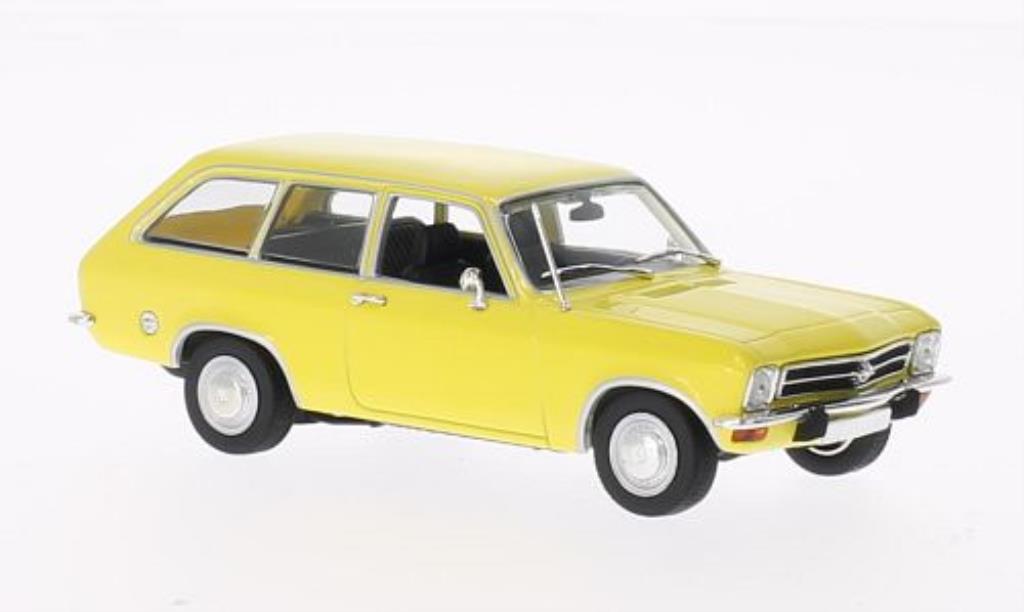 Opel Ascona A 1/43 Minichamps A Voyage giallo 1970 modellino in miniatura