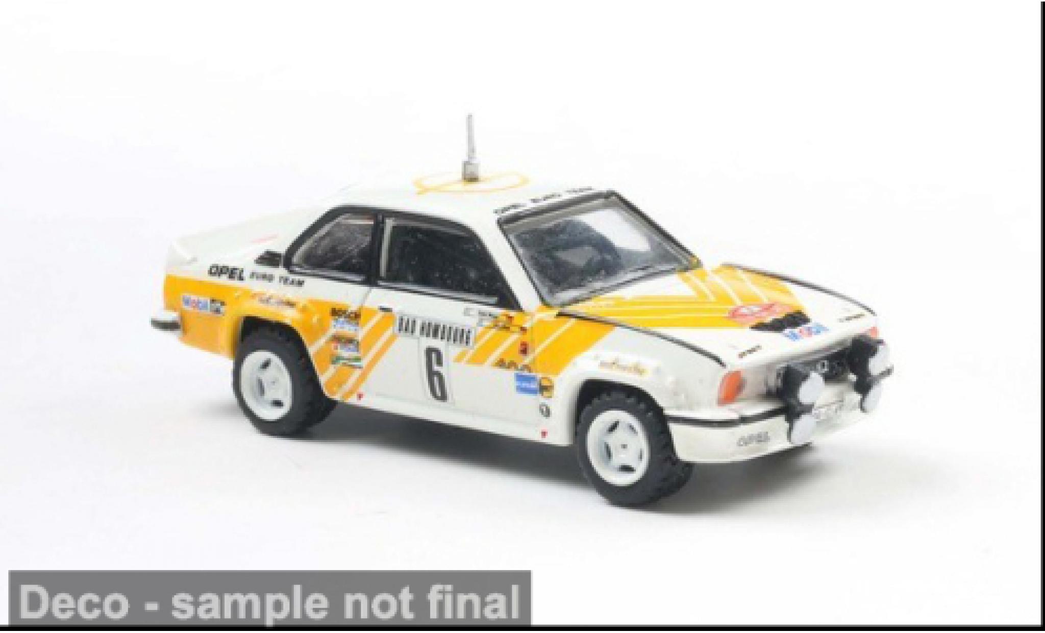 Opel Ascona 1/87 Brekina B i400 Rallye Monte Carlo 1981 #6 J.Kleint 1:87 modellino in miniatura