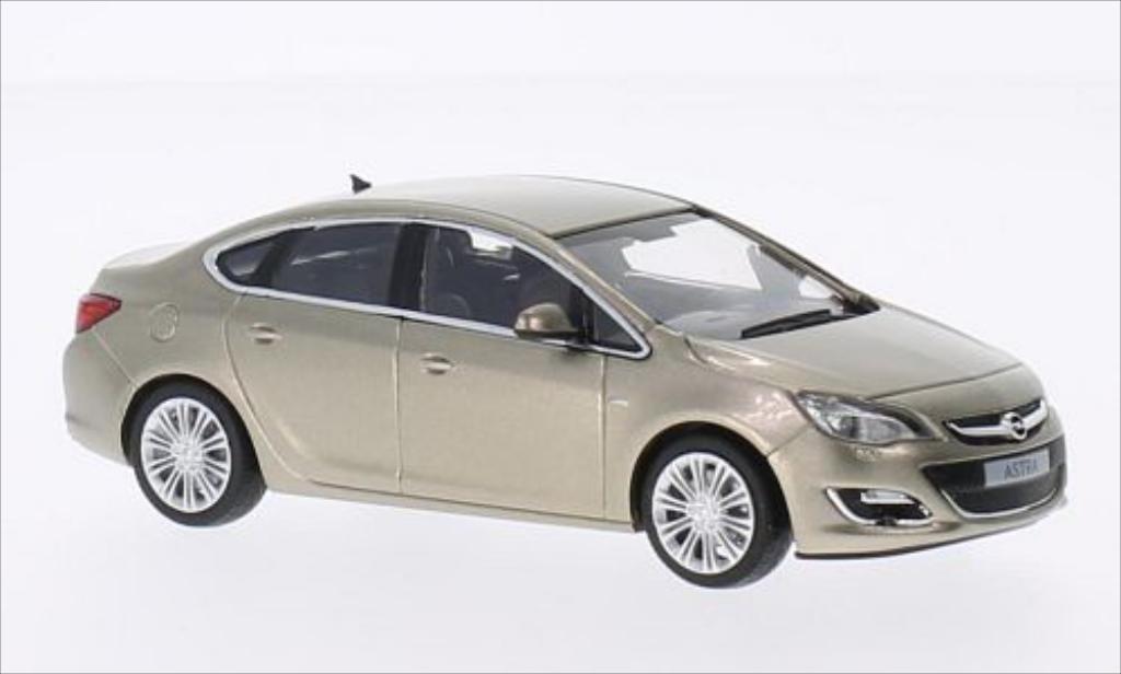 Opel Astra 1/43 Minichamps J Limousine metallico beige modellino in miniatura