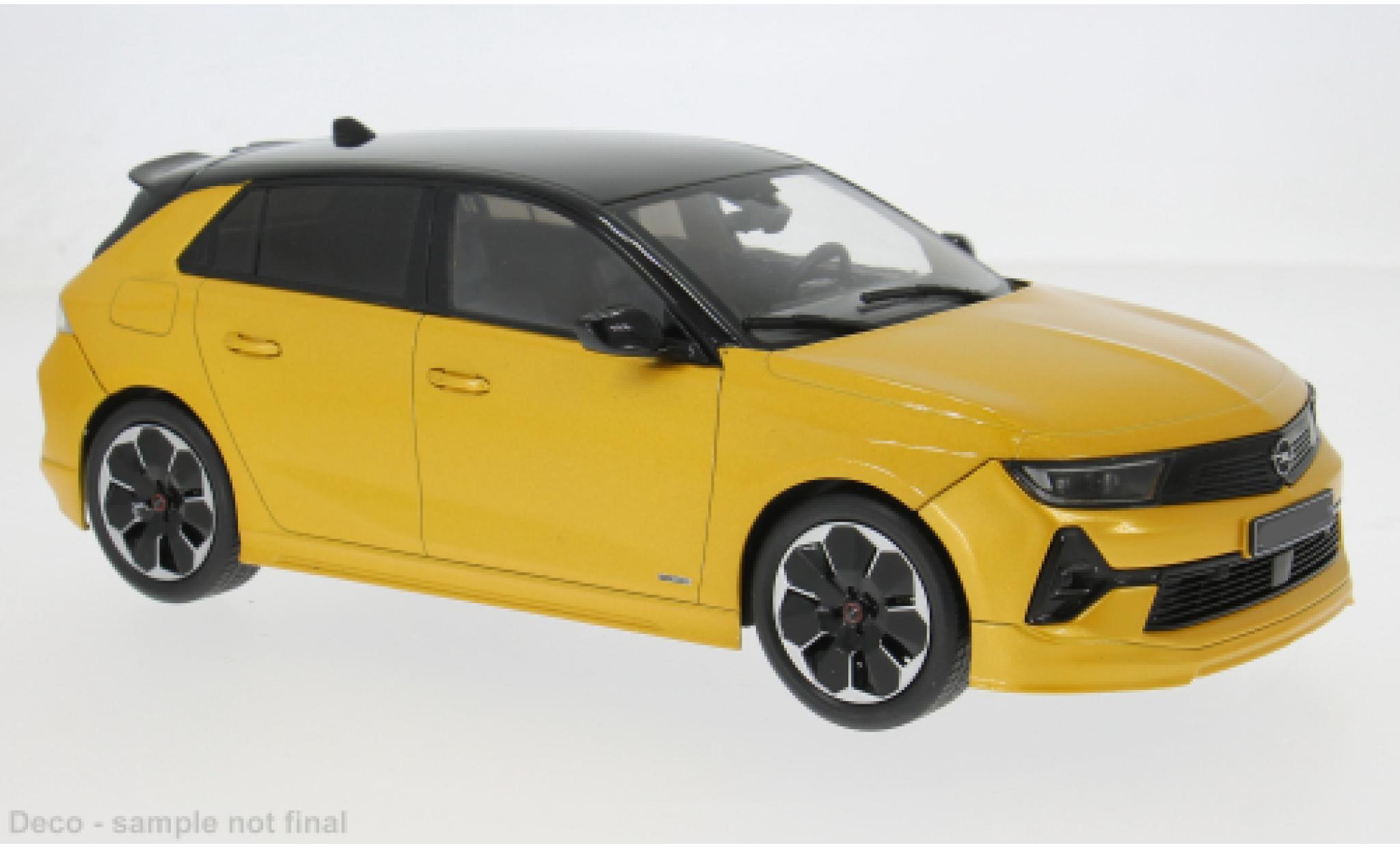 Opel Astra 1/18 MCG L gelb 2023 1:18 modellino in miniatura