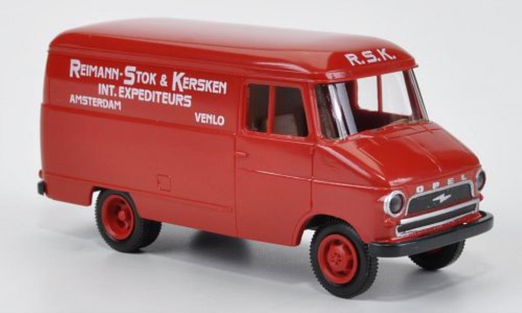 Opel Blitz 1/87 Brekina Kasten A Reimann-Stok & Kersken (NL) modellino in miniatura