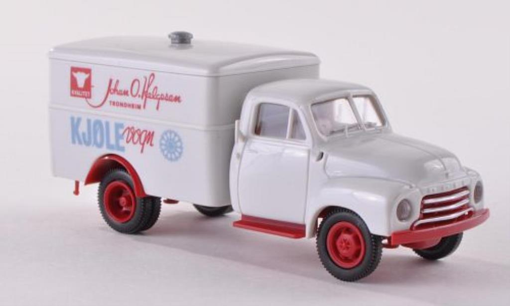 Opel Blitz 1/87 Brekina Koffer Helgesen (N) modellino in miniatura