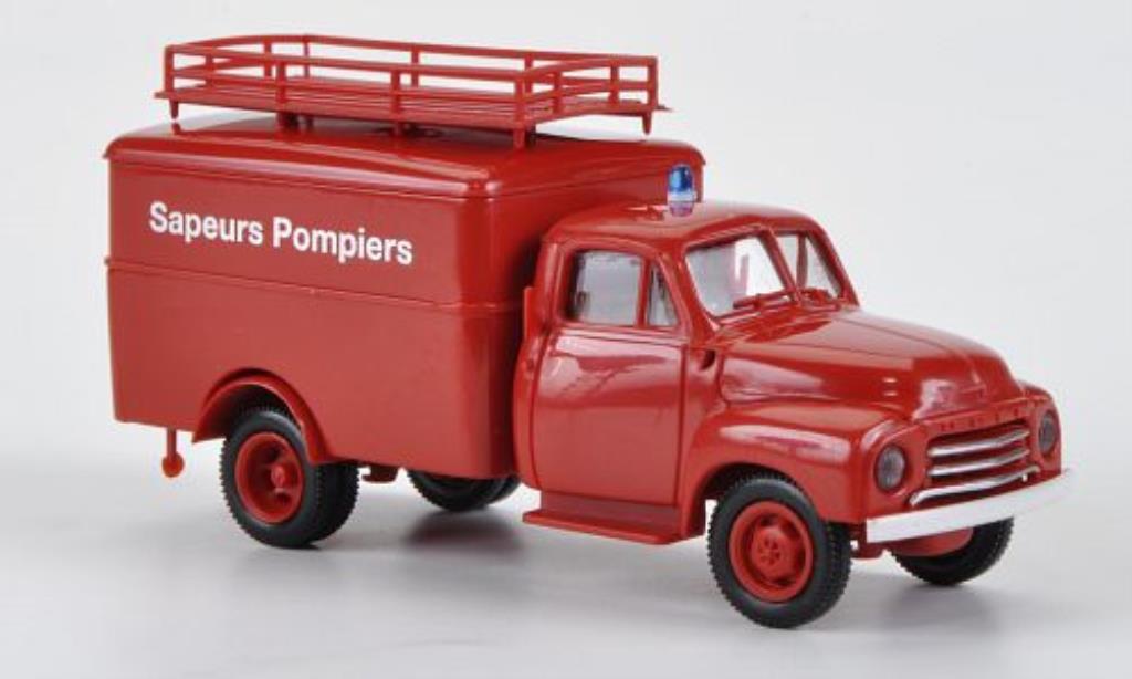 Opel Blitz 1/87 Brekina Koffer Sapeurs Pompiers modellino in miniatura