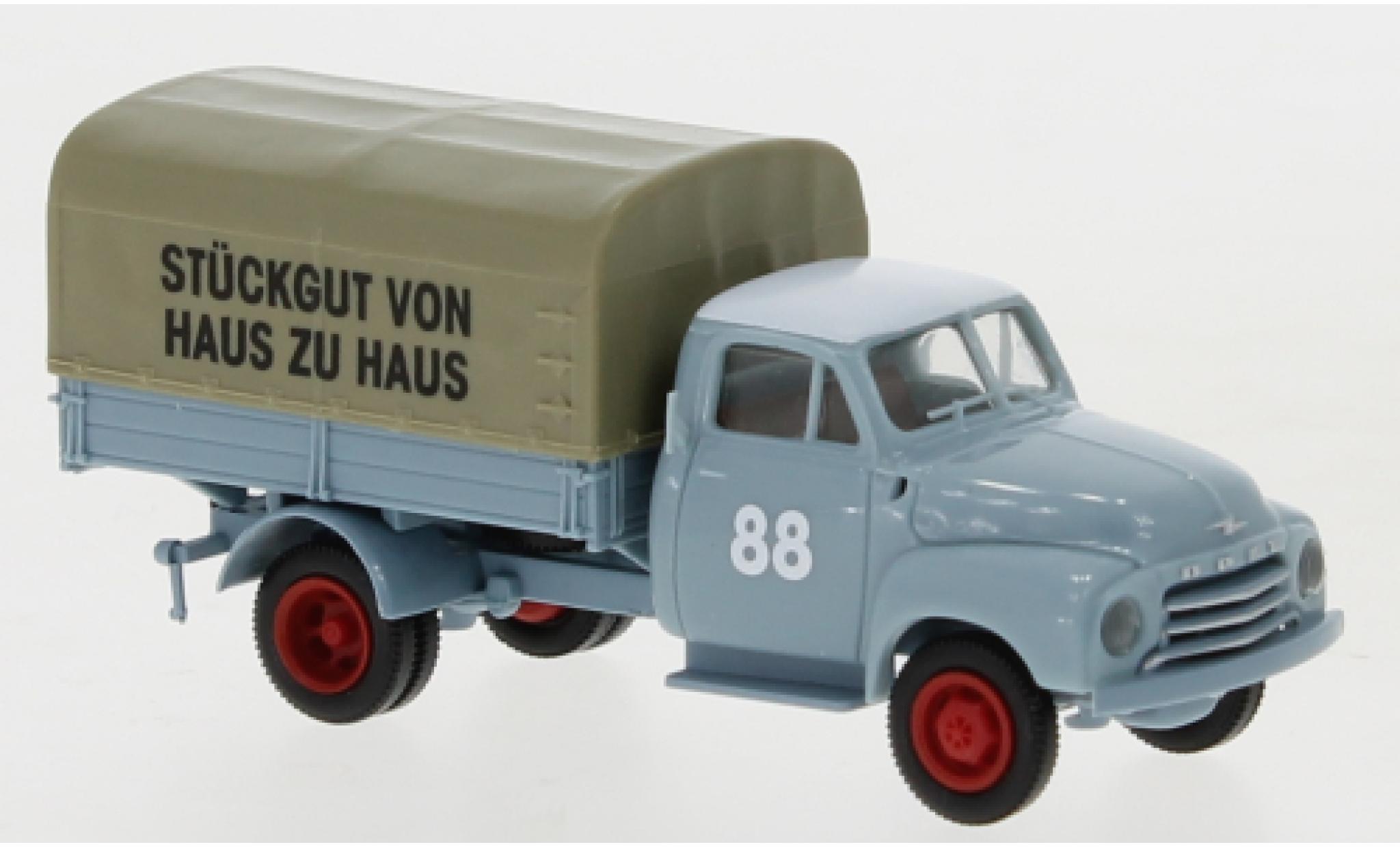 Opel Blitz 1/87 Brekina PP blaugraue 1:87 modellino in miniatura