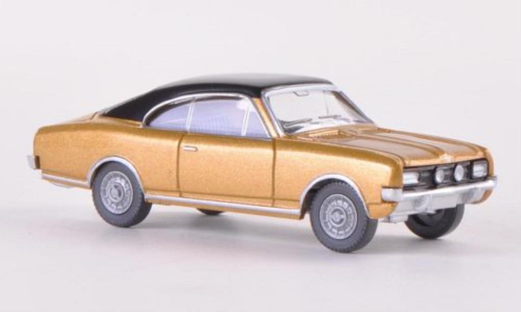 Opel Commodore A 1/87 Wiking A Coupe gold/nero modellino in miniatura