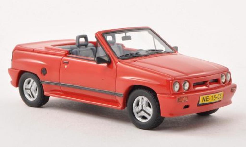 Opel Corsa 1/43 Neo Spider Irmscher i120 rosso 1985 modellino in miniatura