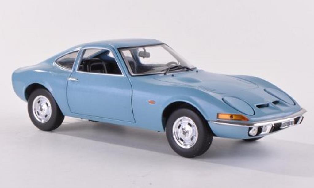 Opel GT 1/24 WhiteBox 1900 blu 1970 modellino in miniatura
