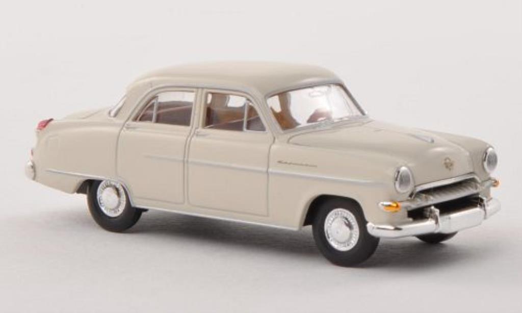 Opel Kapitan 1/87 Brekina 1954 bianco modellino in miniatura