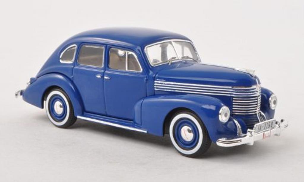 Opel Kapitan 1/43 IXO blu II. Baureihe 1950 modellino in miniatura
