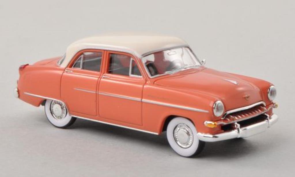 Opel Kapitan 1/87 Brekina lachs-rosso/bianco 1954 modellino in miniatura