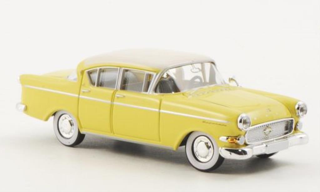 Opel Kapitan 1/87 Brekina P 2.5 giallo/bianco modellino in miniatura