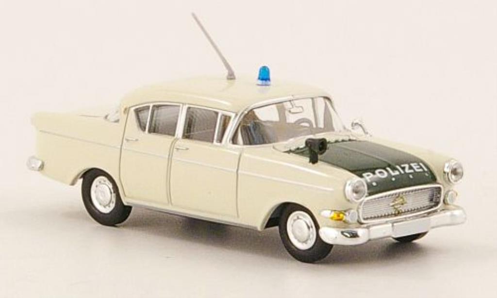 Opel Kapitan 1/87 Brekina P 2.5 Polizei bianco/grun modellino in miniatura