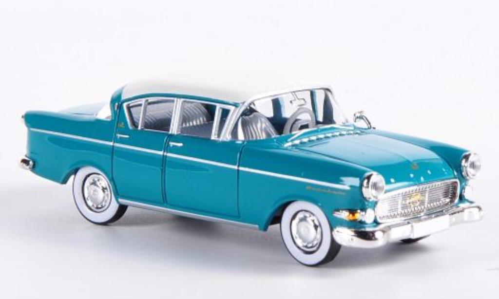 Opel Kapitan 1/87 Brekina P2.5 blu-grun/bianco modellino in miniatura