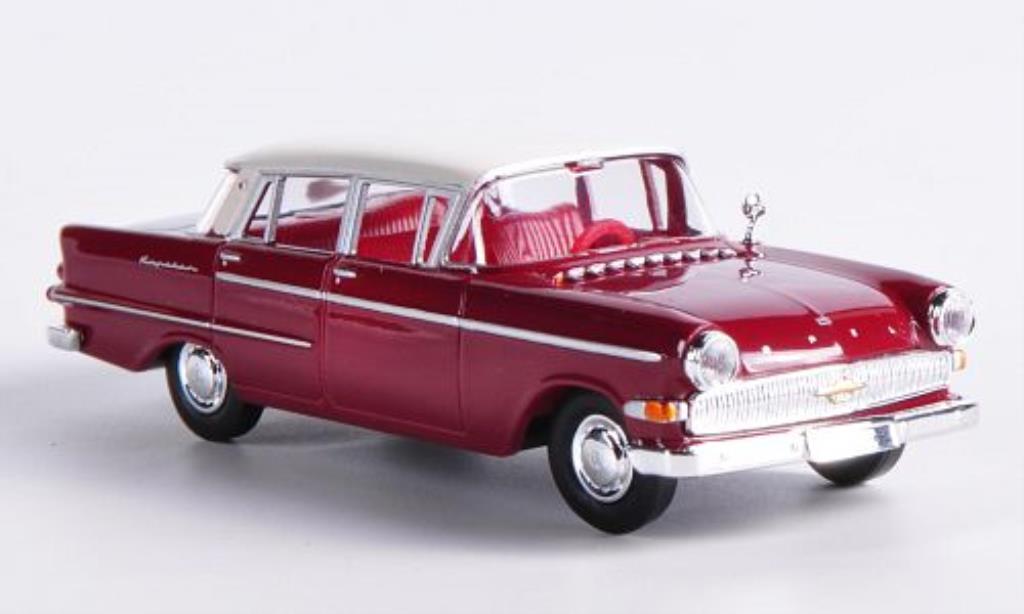 Opel Kapitan 1/87 Brekina P2.6 rosso/bianco modellino in miniatura