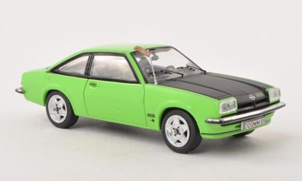 Opel Manta B 1/43 Schuco B GT/E grun/matt-nero mit Fuchsschwanz modellino in miniatura