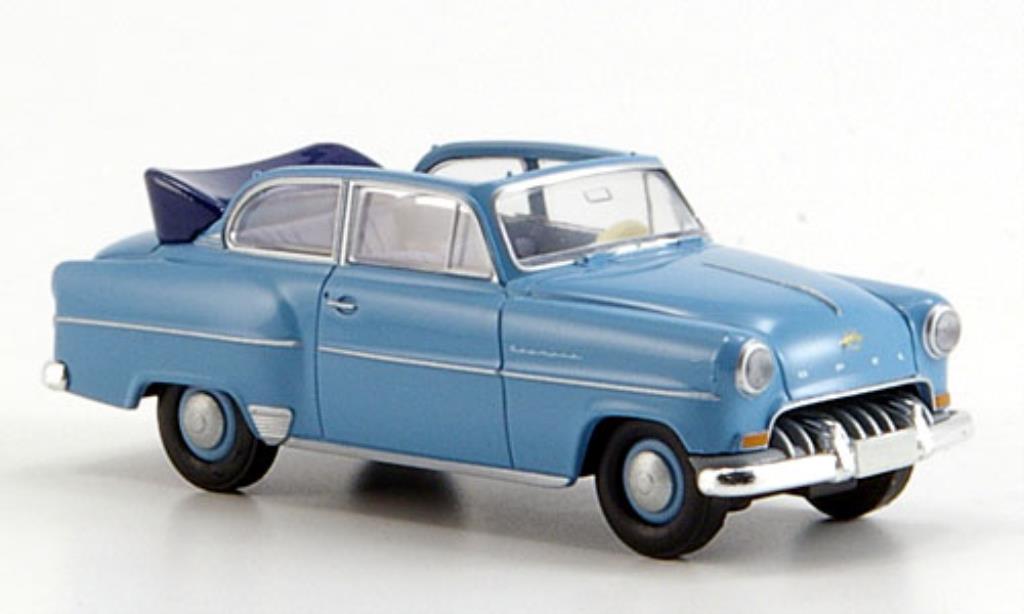 Opel Olympia 1/87 Brekina Cabrio blu modellino in miniatura