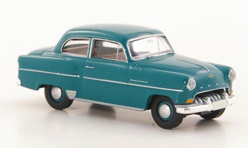 Opel Olympia 1/87 Brekina Rekord grun modellino in miniatura
