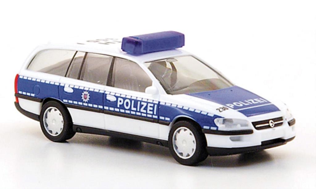 Opel Omega 1/87 Herpa B Caravan Polizei Thuringen modellino in miniatura
