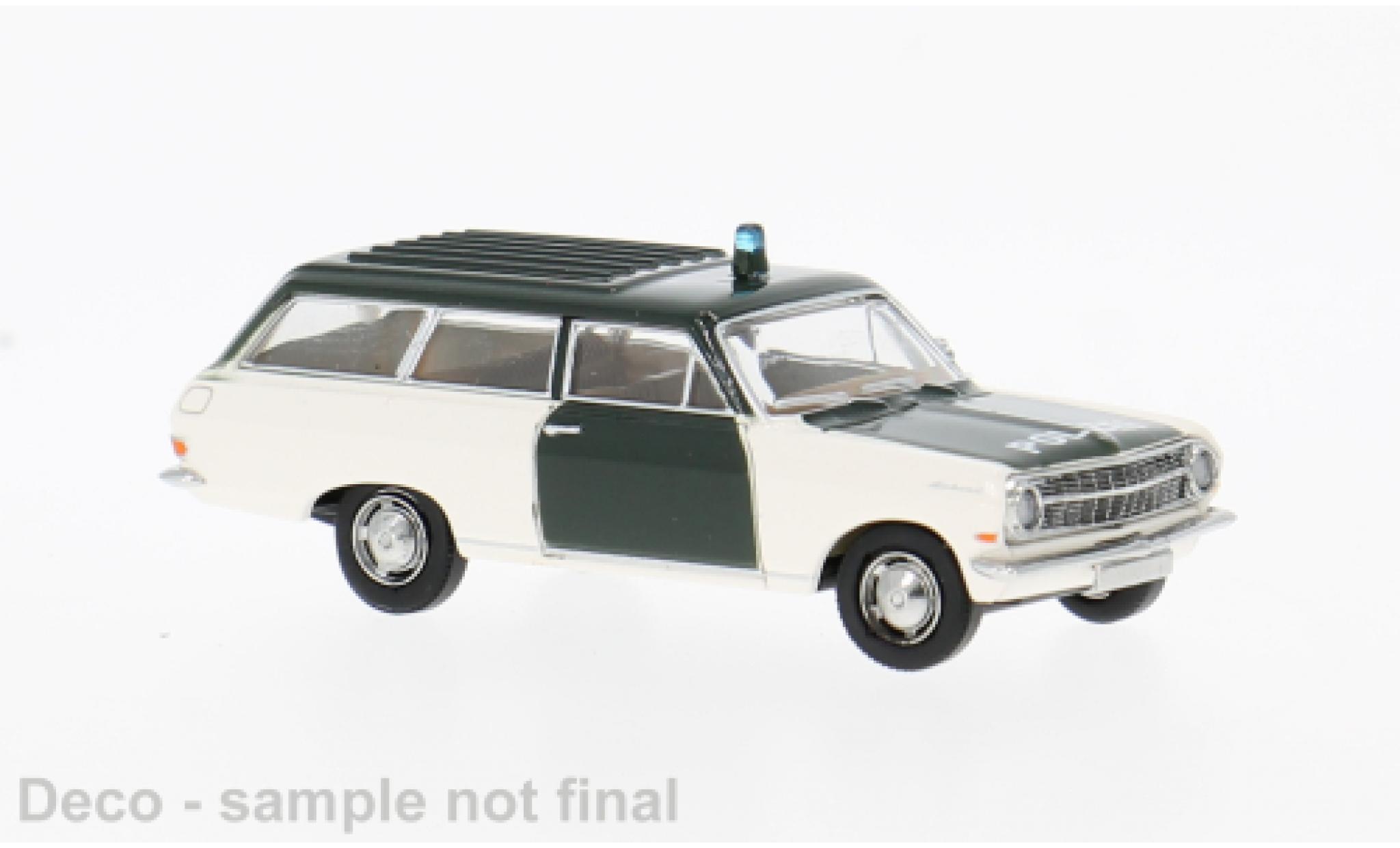 Opel Rekord 1/87 Brekina A Caravan 1963 Polizei 1:87 modellino in miniatura