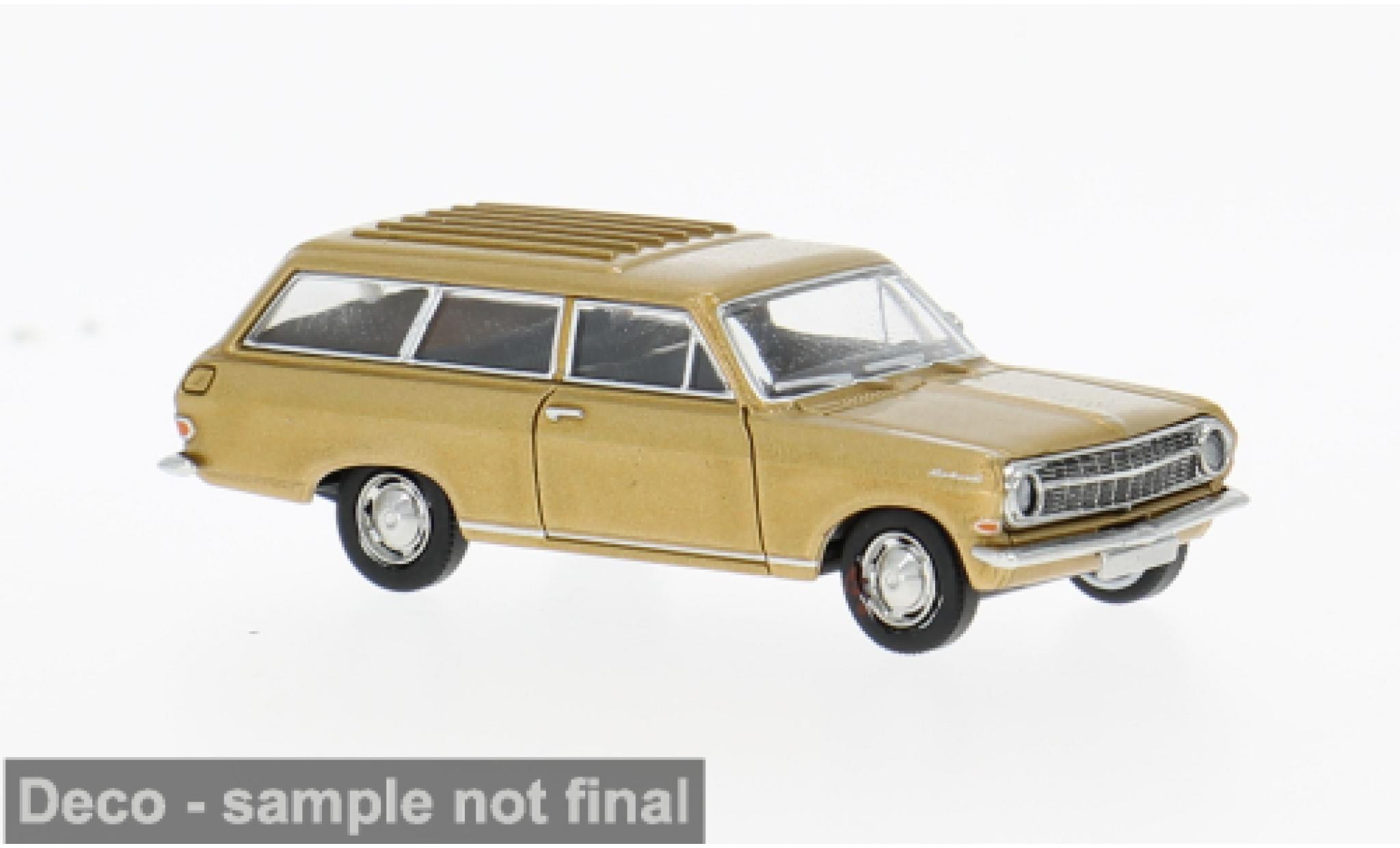 Opel Rekord 1/87 Brekina A Caravan gold 1963 1:87 modellino in miniatura