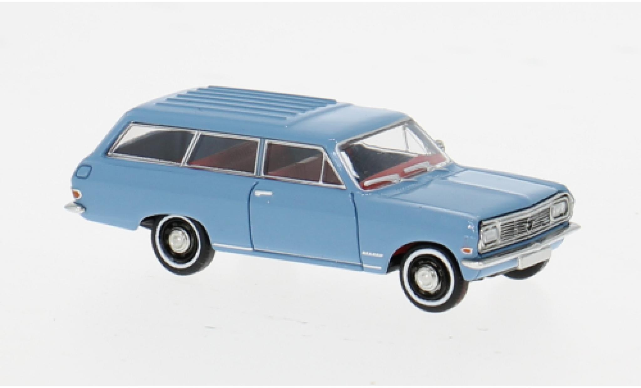 Opel Rekord 1/87 Brekina B Caravan blau 1965 1:87 modellini auto