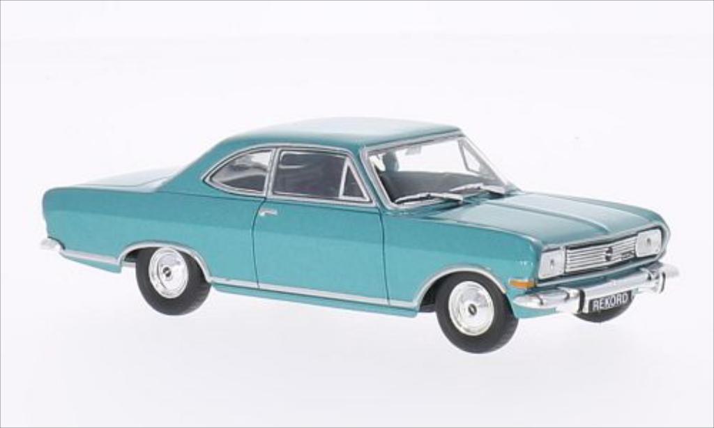 Opel Rekord 1/43 WhiteBox B Coupe metallico turkis 1965 modellino in miniatura